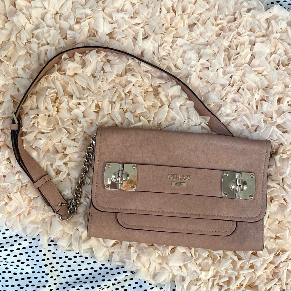 Nude Guess Crossbody Bag